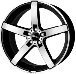 Brock B35 7.5x17 5x114.3 ET45 Schwarz Matt Voll-Poliert Felgen