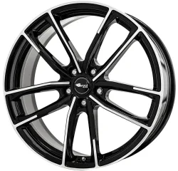 Brock B38 8.0x20 5x112 ET52 Schwarz Glanz Voll-Poliert Felgen