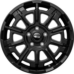 Brock B45 7.0x17 6x120 ET45 Schwarz Glanz Felgen