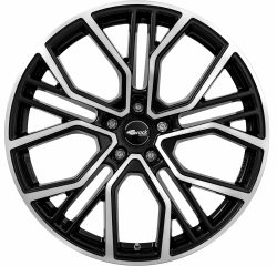 Brock B41 8.5x20 5x114.3 ET38 Schwarz Glanz Voll-Poliert Felgen