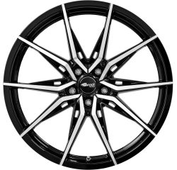 Brock B42 8.5x20 5x112 ET35 Schwarz Glanz Voll-Poliert Felgen