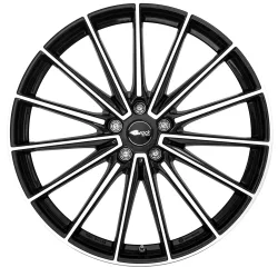 Brock B43 8.0x20 5x114.3 ET40 Schwarz Glanz Voll-Poliert Felgen