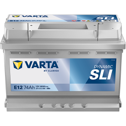 Autobatterie Varta E12 Dynamic SLI 12V 74Ah  680A