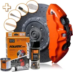 Foliatec Flame Orange Bremssattellack-Set 125ml