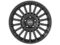 OZ RALLY DESERT 8.0x18 6x139.7 ET48 MATT BLACK SILVER LET. DIAMOND LIP Felgen