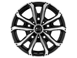 MSW 48 VAN 7.5x18 5x118 ET53 GLOSS BLACK FULL POLISHED Felgen