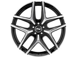Felgen MSW 40 8.5x20 5x112 ET30 Black Full Polished (gbfp)