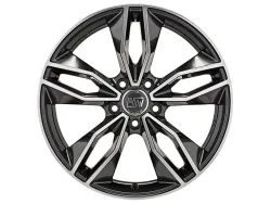 MSW 71 7.5x17 5x100 ET35 GLOSS DARK GREY FULL POLISHED Felgen