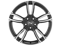 MSW 73 7.5x17 5x112 ET35 GLOSS DARK GREY FULL POLISHED Felgen