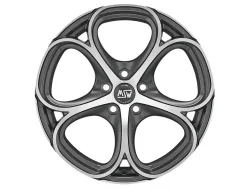 Felgen MSW 82 8.0x18 5x110 ET35 Matt Gun Metal Full Polished (mgmfp)