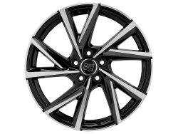 MSW 83 7.5x18 5x100 ET48 GLOSS BLACK FULL POLISHED Felgen