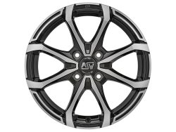 Felgen MSW X4 5.0x15 4x100 ET38 Black Full Polished (gbfp)