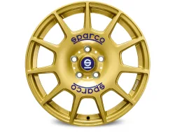 Felgen Sparco TERRA 7.5x17 5x100 ET48 Race Gold Blue Lettering