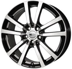 RC Design RC25T 6.5x16 5x112 ET52 Schwarz Glanz Voll-Poliert Felgen