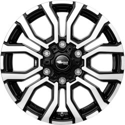 RC Design RC35 6.5x16 6x139.7 ET55 Schwarz Glanz Voll-Poliert Felgen