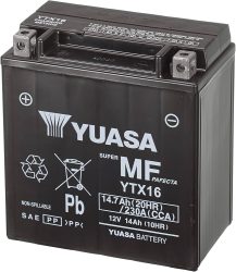 Batterie Yuasa YTX16  12V 14.7Ah