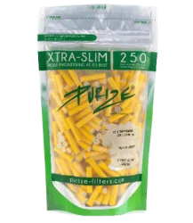 Xtra Slim Gelb Aktivkohlefilters für Joints - 250pc