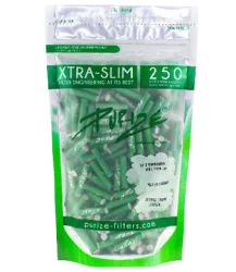 Xtra Slim Grün Aktivkohlefilters für Joints - 250pc