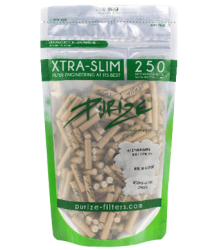 Xtra Slim Organic Aktivkohlefilters für Joints - 50pc