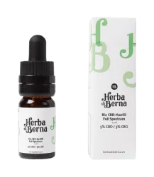 Hanföl mit 5% CBD + 5% CBG Vollspektrum Tropfen - 10ml