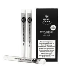 Purple Lemon 3 Vorgerollte CBD Joints Indoor - 3pc