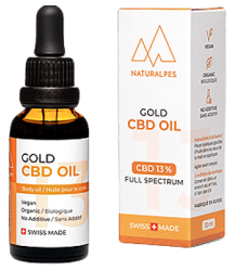 Gold CBD Öl 13% Vollspektrum Hanftropfen - 10ml