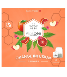 Orange Infusion Cannabis-Hanftee 2.8g Teebeutel - 10pc