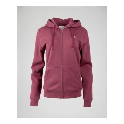 NIKIN TreeHoodie Zip (Women) - Bordeaux Mel