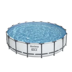 Bestway Pool Komplett-Set hellgrau 549 x 122 cm