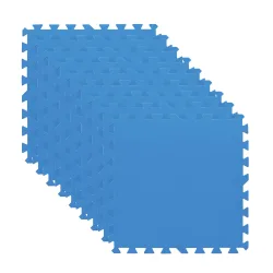 Pool Bodenschutz Fliesen blau 9er Set 50 x 50 cm