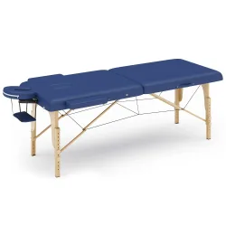 Massageliege 2-Zonen blau