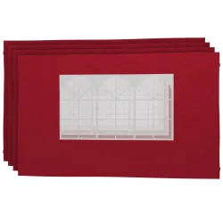 Seitenwände für Faltpavillon MELODY rot 4 Stk.
