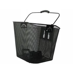 Velokorb vorne mit Tragegriff 35 x 25 cm schwarz