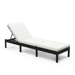 Liegestuhl Rattan COSI schwarz