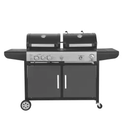 Kombigrill Gas und Holzkohle BBQ
