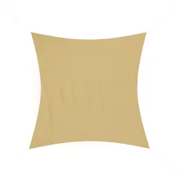 Sonnensegel Polyester Quadrat 3 x 3 m beige