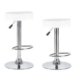 Barhocker BALI 2er Set weiss
