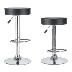 Barhocker BALI 2er Set schwarz