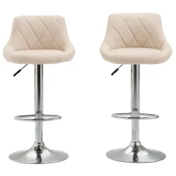undefined, Barhocker JASPER 2er Set beige
