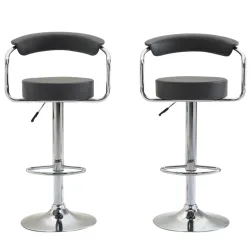undefined, Barhocker WENDY 2er Set anthrazit