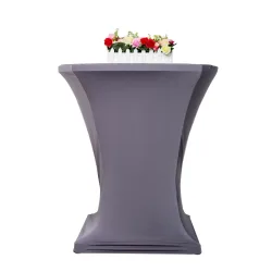 Tischdecke für Bistrotische 70 - 75 cm grau