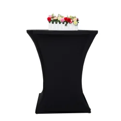 Tischdecke für Bistrotische 70 - 75 cm schwarz