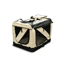 Hundebox faltbar S beige
