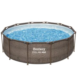 Bestway Pool Set Rattan-Optik 366 x 100 cm