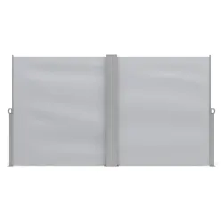 Doppelseitenmarkise VIA 160 x 800 cm grau