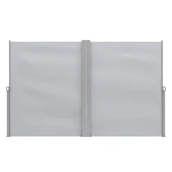 Doppelseitenmarkise VIA 180 x 800 cm grau
