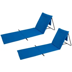 Strandmatte 2er Set blau