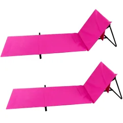 Strandmatte 2er Set pink