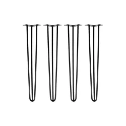 Tischbeine Hairpin 71 cm schwarz 4er Set