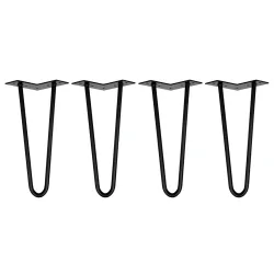 Tischbeine Hairpin 30 cm schwarz 4er Set